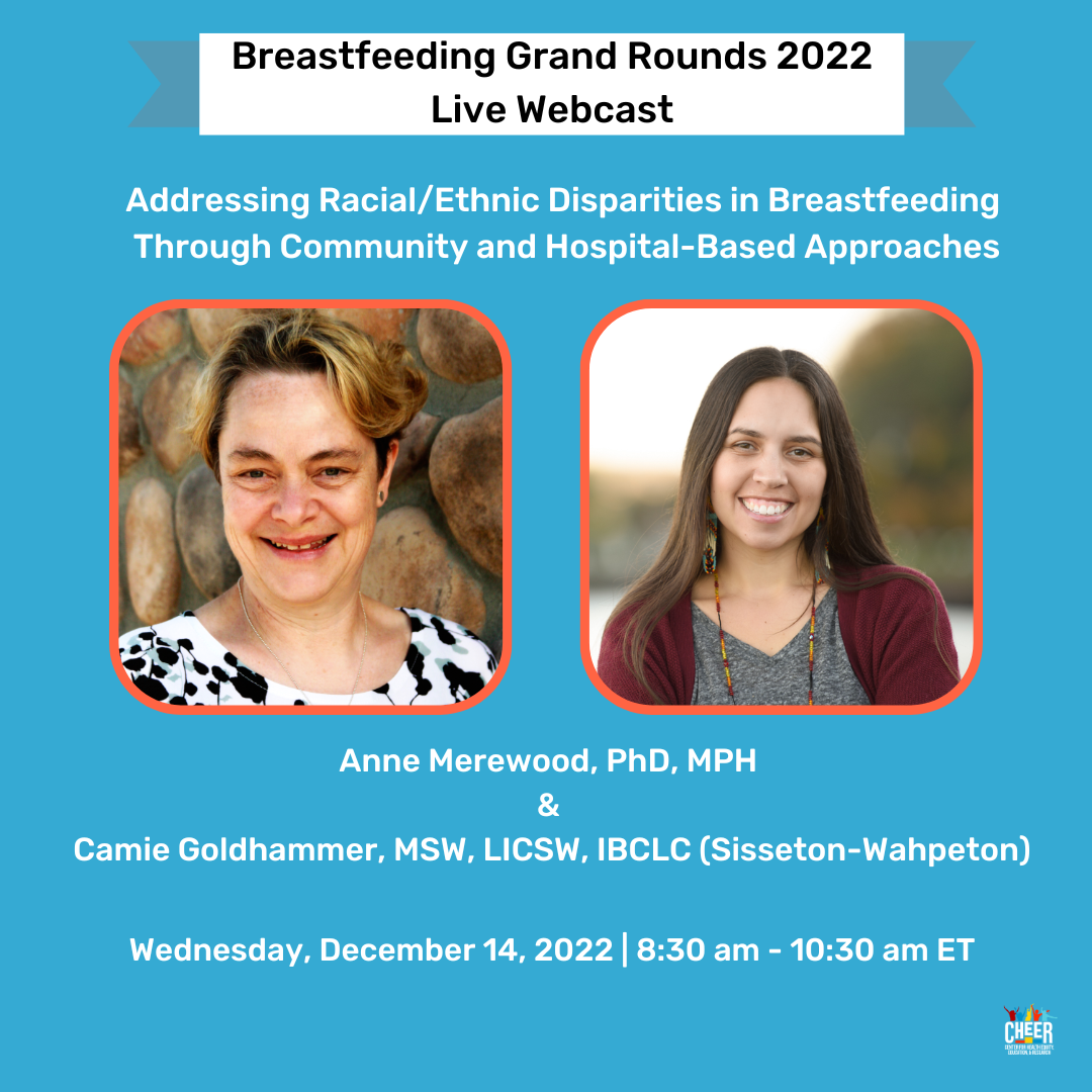 Anne Merewood and Camie Goldhammer at Breastfeeding Grand Rounds 2022